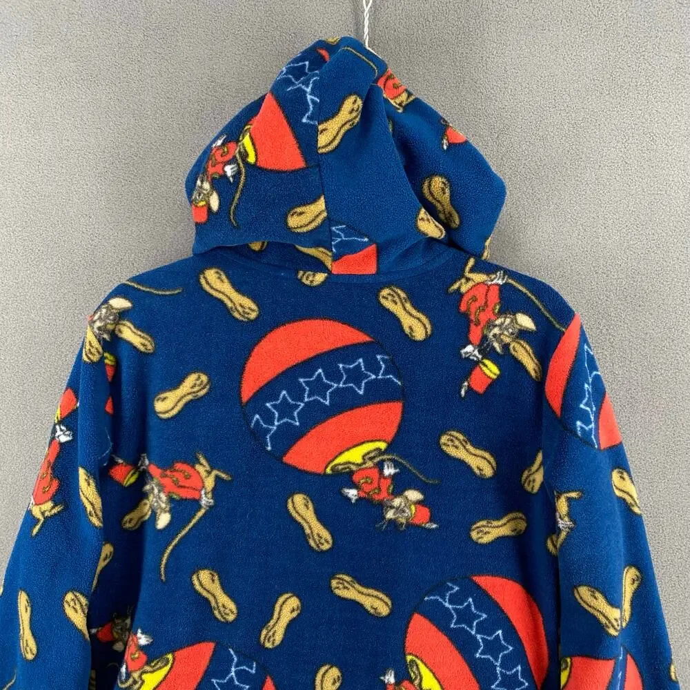 Disney Dumbo Fleece Hoodie Loungewear Womens S Blue Comfy Timothy Mouse